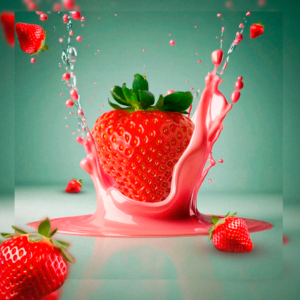 Post arte Morango manipulação