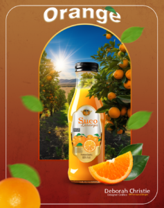 Arte para Cartaz Suco de laranja